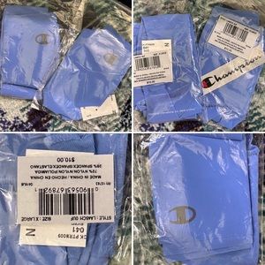 Champion Laser cut Vapor 2PK thongs XL blue NEW $20 retail periwinkle blue yoga